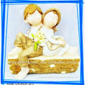 cute handmade Ceramic love figurine wedding decor